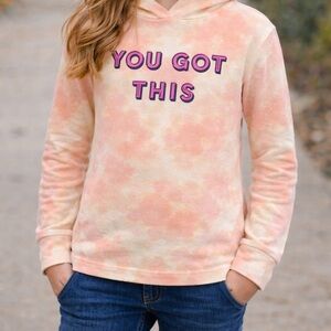 George Pink Tie-Dye Lightweight Hoodie - Size 7/8 (Girls)
